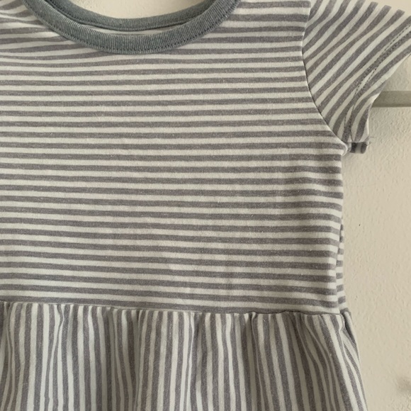 6-9M gray and white stripe peplum top from Carter’s - Picture 2 of 4